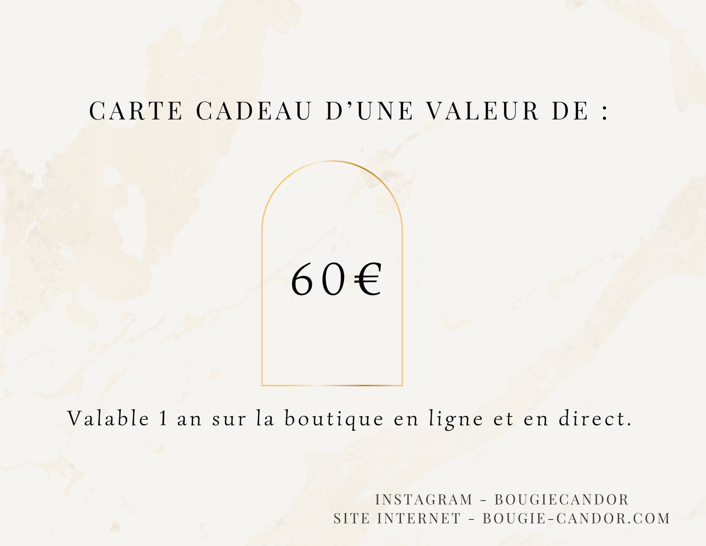 Carte cadeau Candor