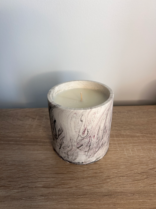 Fleur de tiaré - Marbré Noir Violet Doré